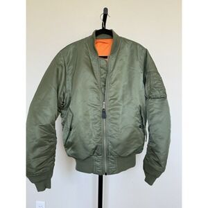 alpha industries flight jacket ma 1 sage Green Size MT